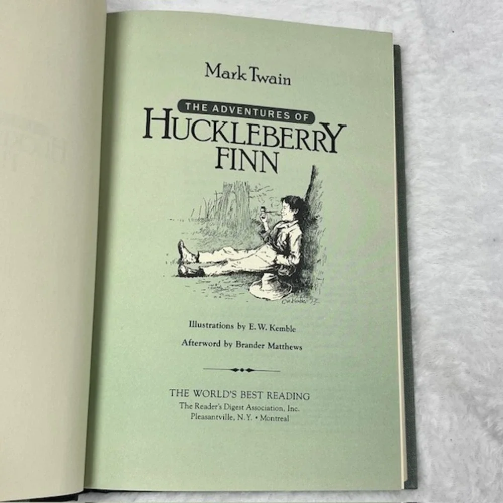 Mark Twain The Adventures of Huckleberry Finn Reader's Digest Hardcover 1986